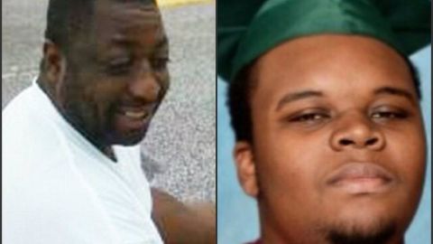 Este jueves en la noche se presentaron protestas en Times Square, Union Square, Bedford-Stuyvesant, y Harlem. En la foto, Eric Garner (izquierda) y Michael Brown.