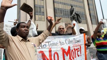 La protesta en Harlem reunió a decenas de personas en busca de la eliminación de la brutalidad policíaca.