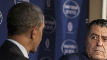 Haim Saban con el presidente Barack Obama el pasado diciembre en Washington DC.