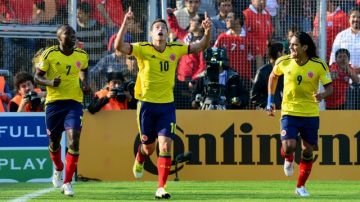 James Rodríguez (10),   Pablo Armero (7) y  Radamel Falcao estarán con Colombia ante Brasil en el partido amistoso del 5 de septiembre.