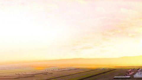 El mandatario presentó el proyecto del nuevo aeropuerto.