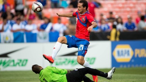 Marco Ureña marcó uno de los goles ticos en el triunfo sobre Nicaragua.