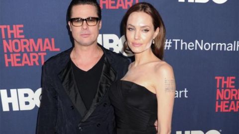 Brad Pitt y Angelina Jolie, tan enamorados.