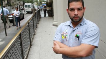 Actualmente el exsoldado Harold López  trabaja en un hotel en Manhattan.