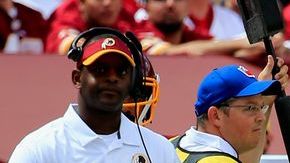 Momento de la lesión de Robert Griffin III el domingo.