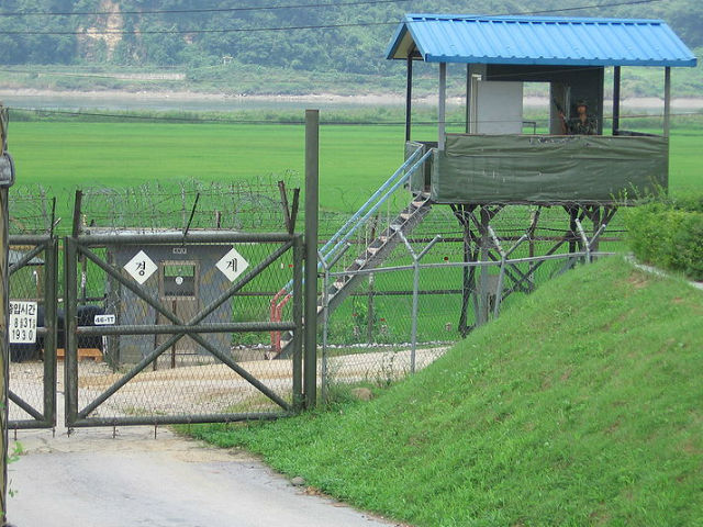 La frontera entre las dos Coreas es la más tensa del mundo.