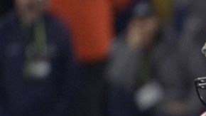 Richard Sherman #25 de los Seattle Seahawks y Eric Decker #87 de los Broncos de Denver durante el Super Bowl XLVIII.