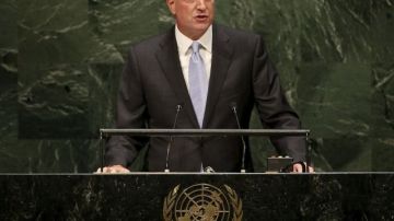 El alcalde De Blasio durante su intervención en la ONU.