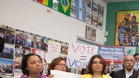 Los activistas aseguran que el voto inmigrante va a ser decisivo en noviembre.