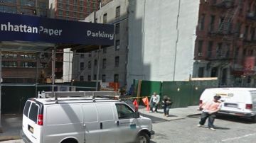 El accidente ocurrió en una construcción cerca de la Octava avenida en Manhattan.