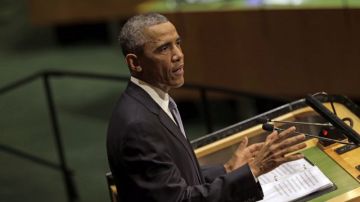 Obama durante su discurso en la ONU.
