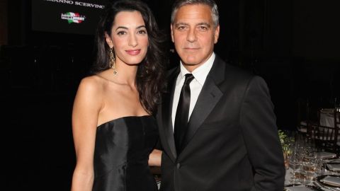 Clooney no ha sido visto en los últimos días, pero Alamuddin fue captada el miércoles llegando a Milán.