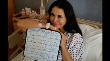 María Conchita, ingresó el pasado jueves a un hospital donde se le diagnosticó gastroenteritis severa y neumonía.