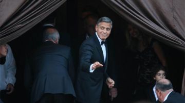 El ex soltero de oro, George Clooney el día de su boda en Venecia.