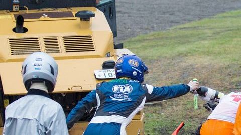 El momento del rescate de Bianchi.
