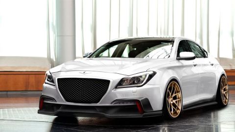 El Genesis AR550 tiene elementos para competir con BMW y Mercedes-Benz.
