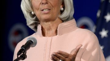 Christine Lagarde,  directora gerente del FMI.