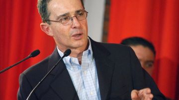 El expresidente de Colombia Alvaro Uribe.