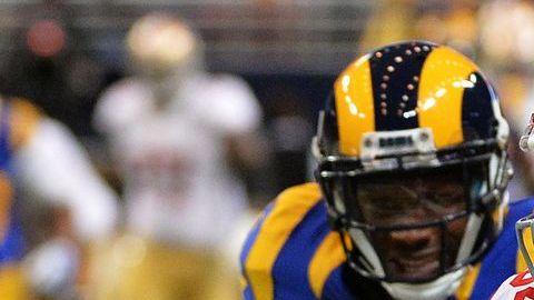 Brandon Lloyd, receptor de los 49ers, se escapa en touchdown de 80 yardas.