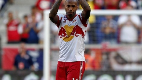 El jugador Thierry Henry (#14) de los New York Red Bulls.