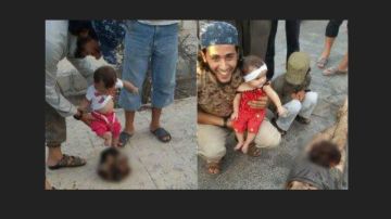Las escalofriantes imágenes fueron publicadas en cuentas de redes sociales de yihadistas.