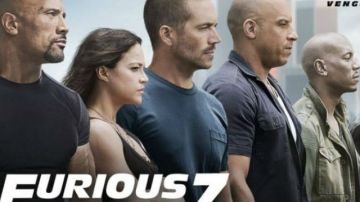Paul Walker aparece en los carteles de la nueva "Furious 7".