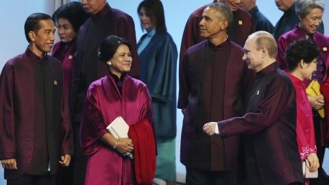 Obama comparte tribuna con el presidente  ruso Vladimir Puttin.