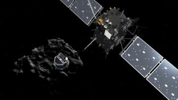 El módulo Philae se desprendió de la sonda Rosetta.