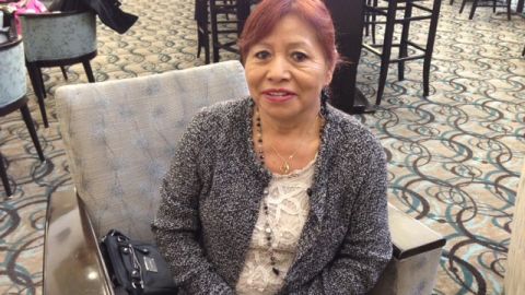 Andrea Guadarrama viajó desde Los Ángeles a Las Vegas para agradecer al presidente y para seguir luchando por su reconocimiento.
