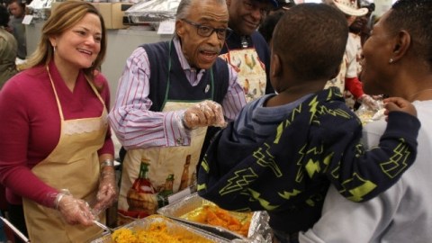 Melissa Mark-Viverito y Al Sharpton durante el evento.