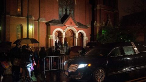 Iglesia Bautista donde se realizó el servicio por Akai Gurley el sábado.