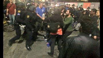 Enfrentamientos en Berkeley, California