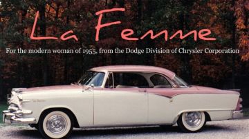 El Dodge LaFemme de 1955 fue pensado para las mujeres.