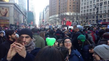La marcha en NYC transcurrió de manera pacífica.