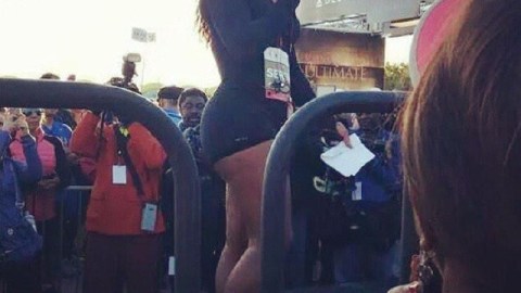 Serena Williams no jugó tenis, pero corrió  y cantó en Miami.