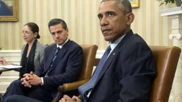 Los presidentes de México y EEUU se reunieron en privado en la Casa Blanca.