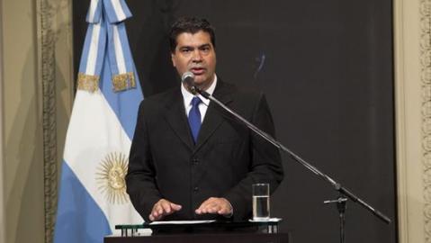 Jorge Capitanich, jefe del Gabinete argentino.