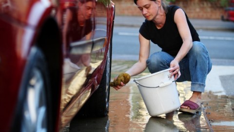 En vez de usar una manguera, utiliza el agua en baldes. De esa forma no desperdiciarás cientos de galones del preciado líquido.