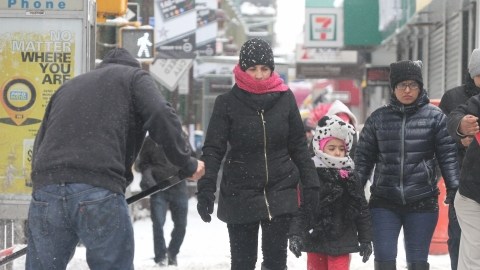 Las calles podrían estar como una pista de hielo en la mañana