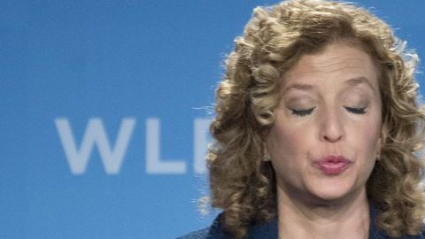 Debbie Wasserman Schultz visitó NYC la semana pasada.