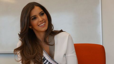 Paulina Vega fue muy espontánea al contestar a las preguntas que le hicimos.