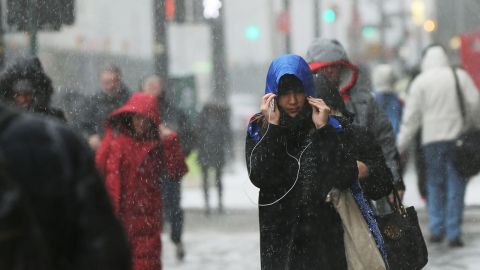 Durante todo el día caerá lluvia congelada, nieve ligera y aguanieve.