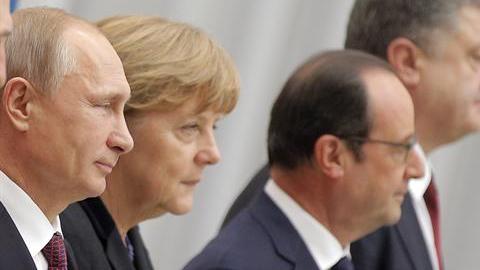 Los líderes reunidos en Minsk