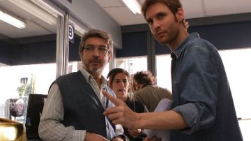 El actor Ricardo Darín (izq.), Damián Szifron, Director (der.).