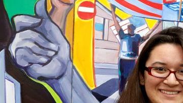 Jeisy Almodóvar está feliz porque ya califica para DACA.