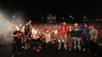 Calle 13 durante su actuación en el 'Personal Fest Verano'.