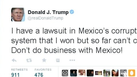 Usuarios mexicanos de Twitter no tardaron en responder a los comentarios de Trump.
