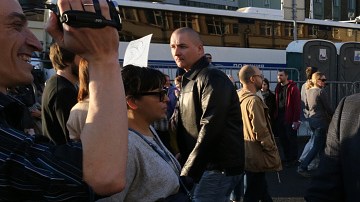 Boris Nemtsov atiende una manifestación contrta la guerra en Ucarania en Mosú, el 21 de septiembre de 2014.