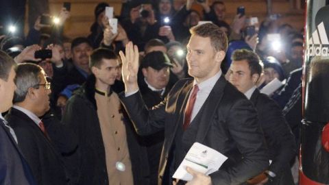 El guardameta del Bayern Múnich, Manuel Neuer (c).