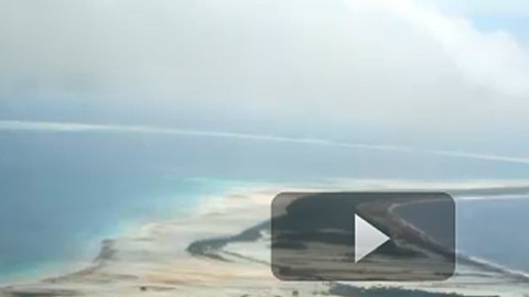 Abaiang, en la foto, es un atolón de coral que es parte de Kiribati.